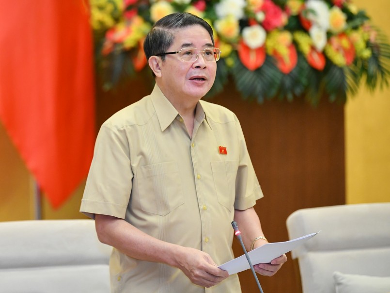 Phó Chủ tịch Quốc hội Nguyễn Đức Hải phát biểu