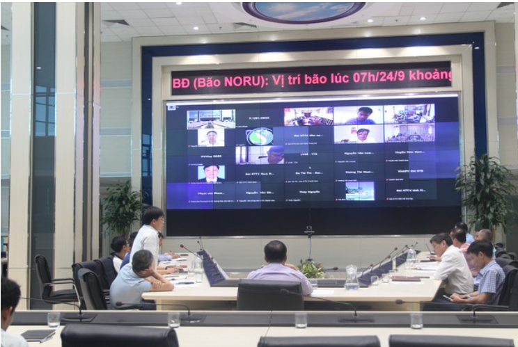 Tổng cục Khí tượng Thủy văn đã tổ chức họp trực tuyến thảo luận về diễn biến cơn bão gần Biển Đông Noru. Tổng cục Khí tượng Thủy văn đã tổ chức họp trực tuyến thảo luận về diễn biến cơn bão gần Biển Đông Noru.