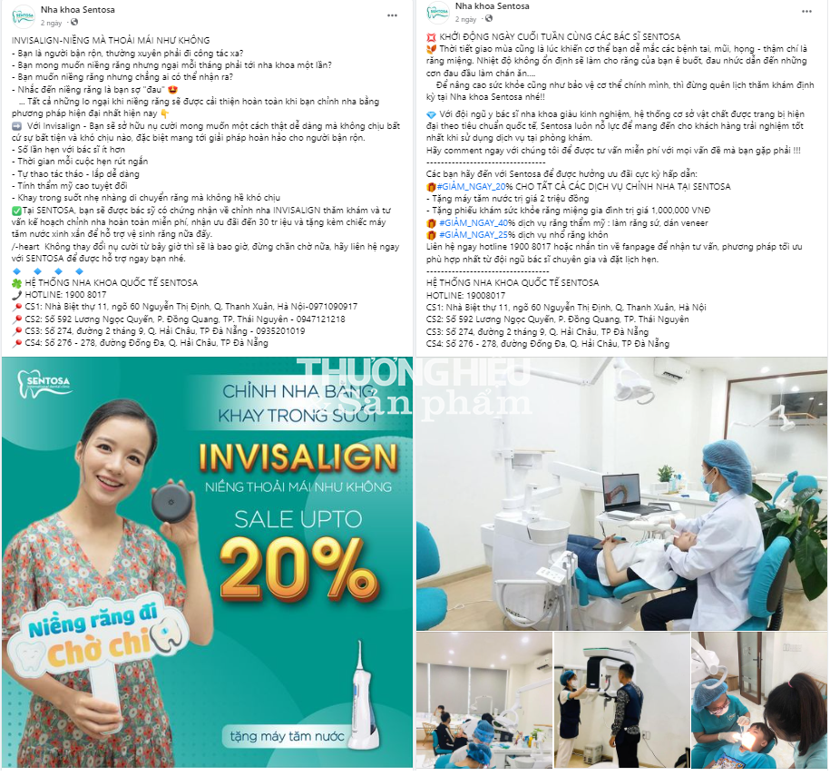 Phòng khám chuyên khoa răng hàm mặt – Nha khoa Sentosa quảng cáo trước khi được cấp phép