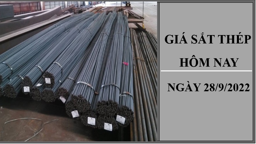 Giá sắt thép hôm nay 28/9/2022: Tăng nhẹ trên sàn giao dịch