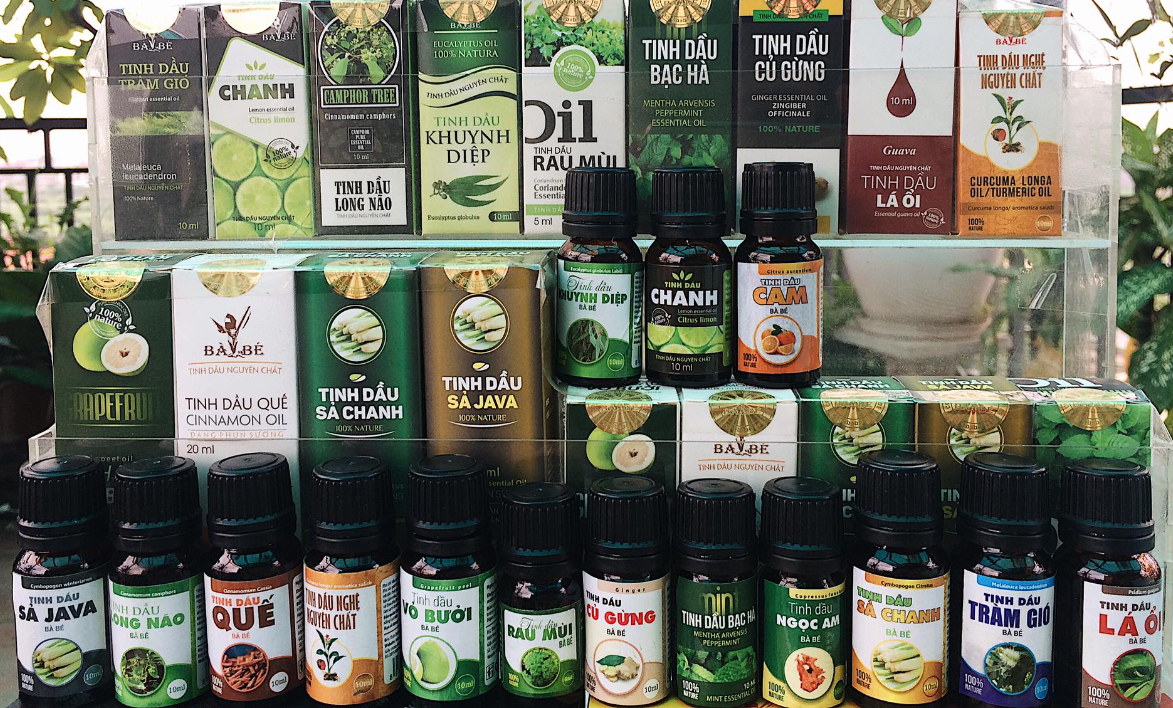Tinh dầu mùi già Bà Bé mang đậm nét “hương đồng gió nội”