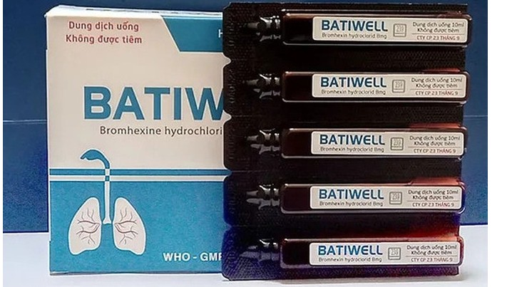 Thu hồi toàn quốc lô thuốc dung dịch uống Batiwell kém chất lượng