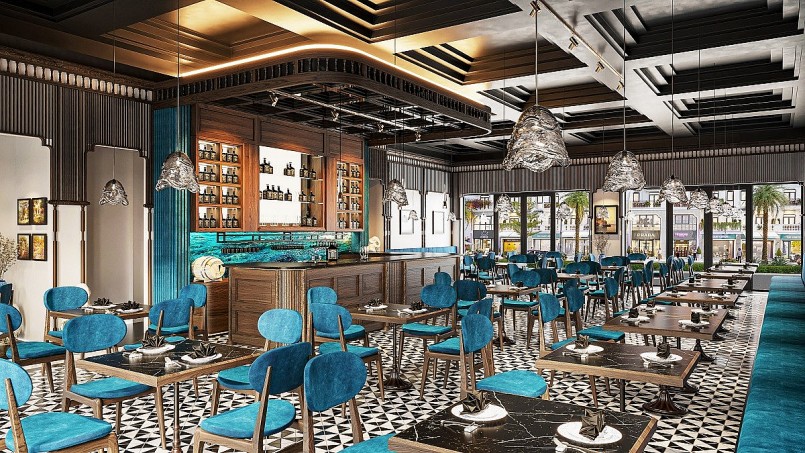 Không gian shophouse mang kiến trúc Đông Dương (Indochine) lần đầu tiên xuất hiện tại Long An của dự án Imperia Grand Plaza Đức Hòa.