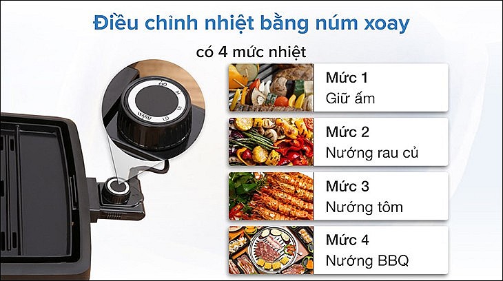 Top 5 bếp nướng điện thiết kế hiện đại, an toàn cho sức khoẻ