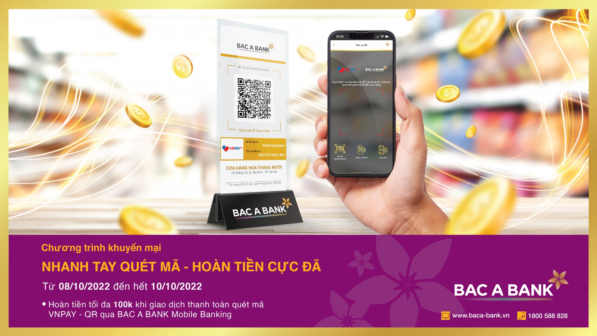 BAC A BANK ưu đãi hoàn tiền nhân ngày chuyển đổi số quốc gia
