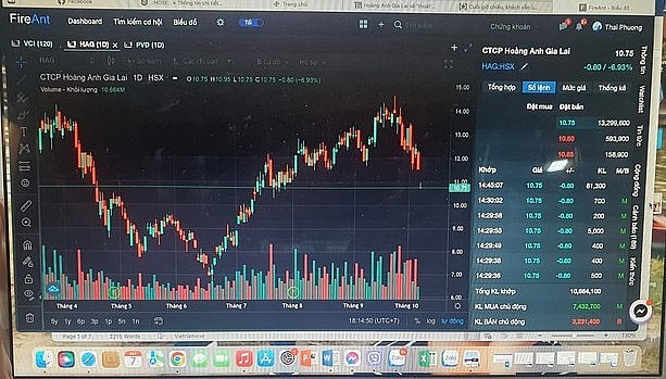 Cổ phiếu HAG của Hoàng Anh Gia Lai giảm kịch sàn trong ngày thoát diện kiểm soát
