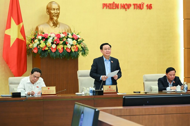 Chủ tịch Quốc hội Vương Đình Huệ kết luận nội dung thảo luận