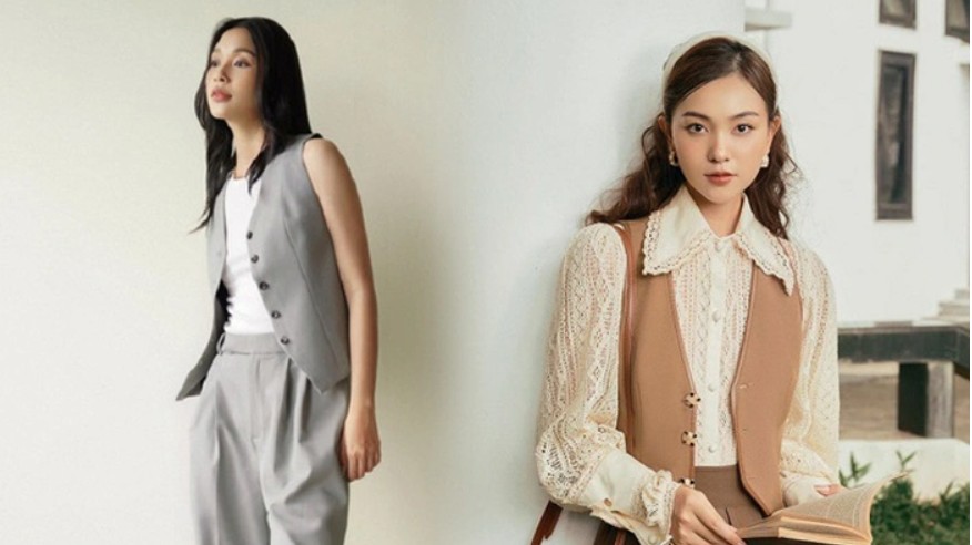 Áo vest gile “chiếm sóng” thị trường thời trang mùa thu