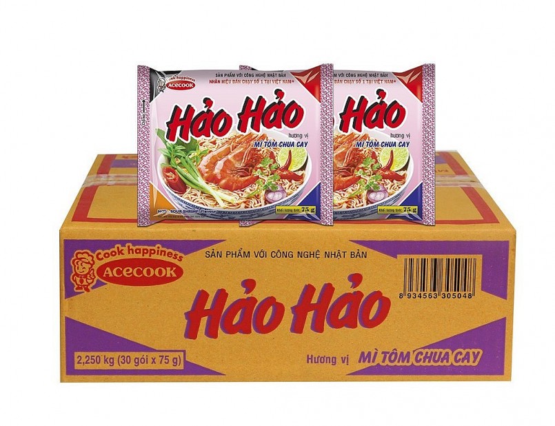 Mỳ ăn liền Hảo Hảo luôn đứng đầu thị phần mỳ gói tại Việt Nam. 