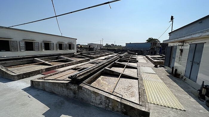 Những bể chượp của cơ sở chế biến nước mắm Công ty TNHH Nước mắm Lương Hải