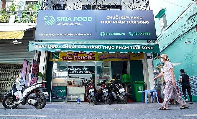 BaF đang phân phối các loại thịt heo qua hệ thống siêu thị của công ty liên kết là Siba Food.
