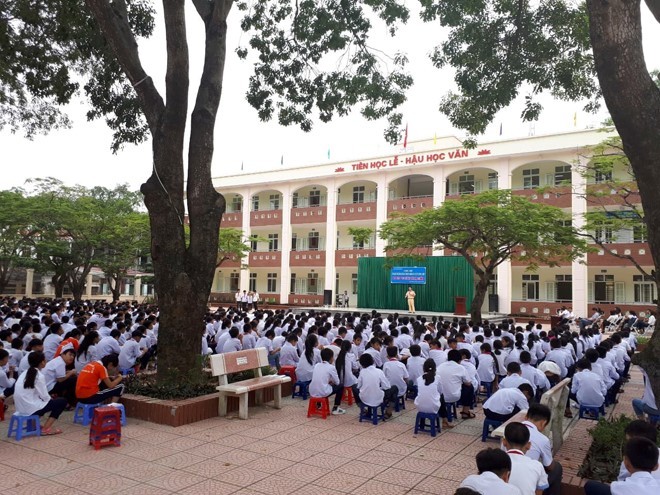 Đoàn trường tích cực tham gia các phong trào