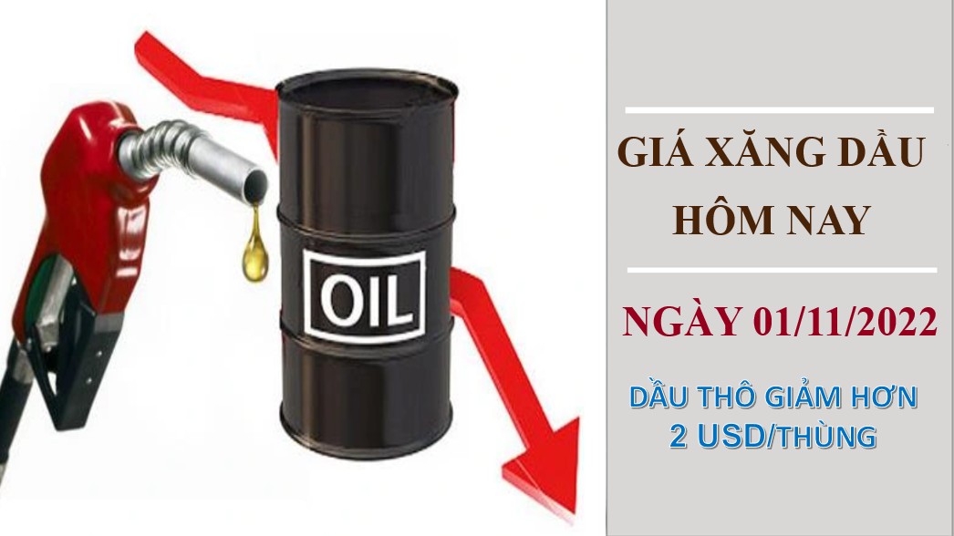 Giá xăng dầu hôm nay 1/11/2022: Dầu thô quay đầu giảm mạnh
