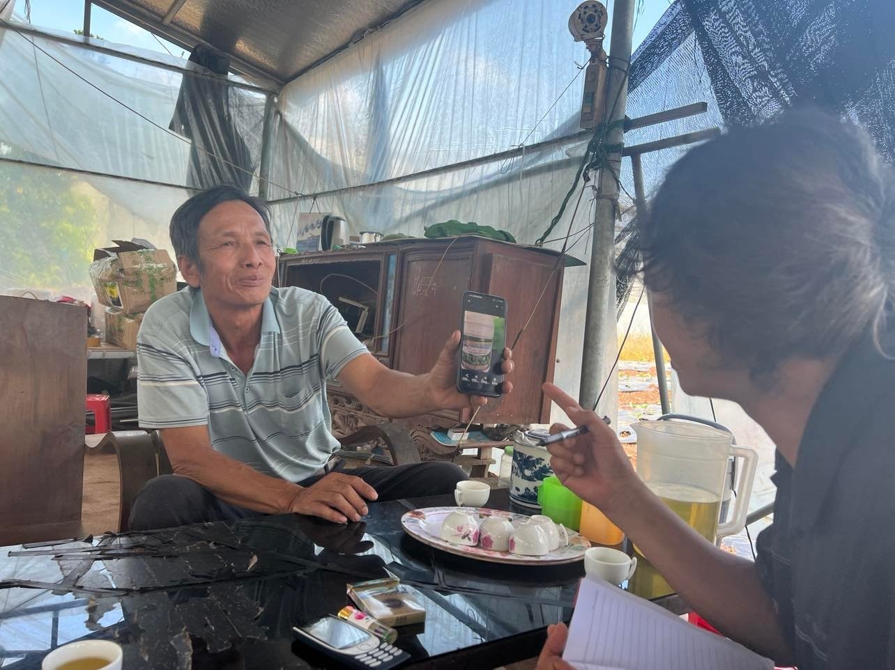 Ông Mạnh chia sẻ bí quyết mô hình nông nghiệp phát triển nhờ ứng dụng chuyển đổi số