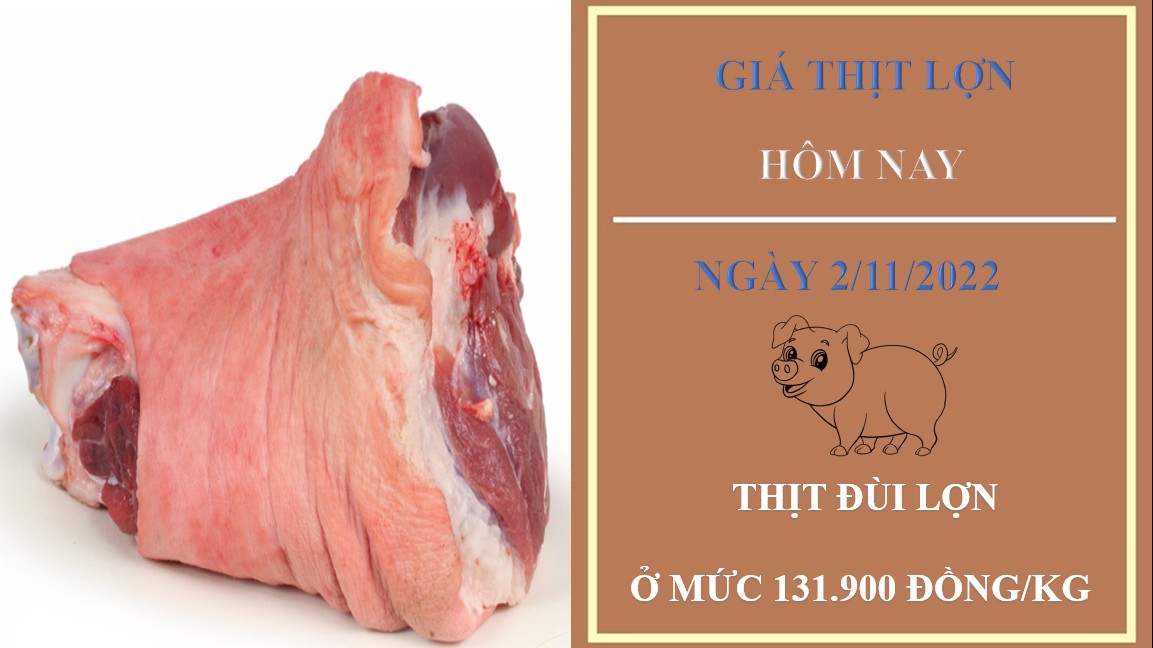 Giá thịt lợn hôm nay 2/11/2022: Không có thay đổi tại WinMart