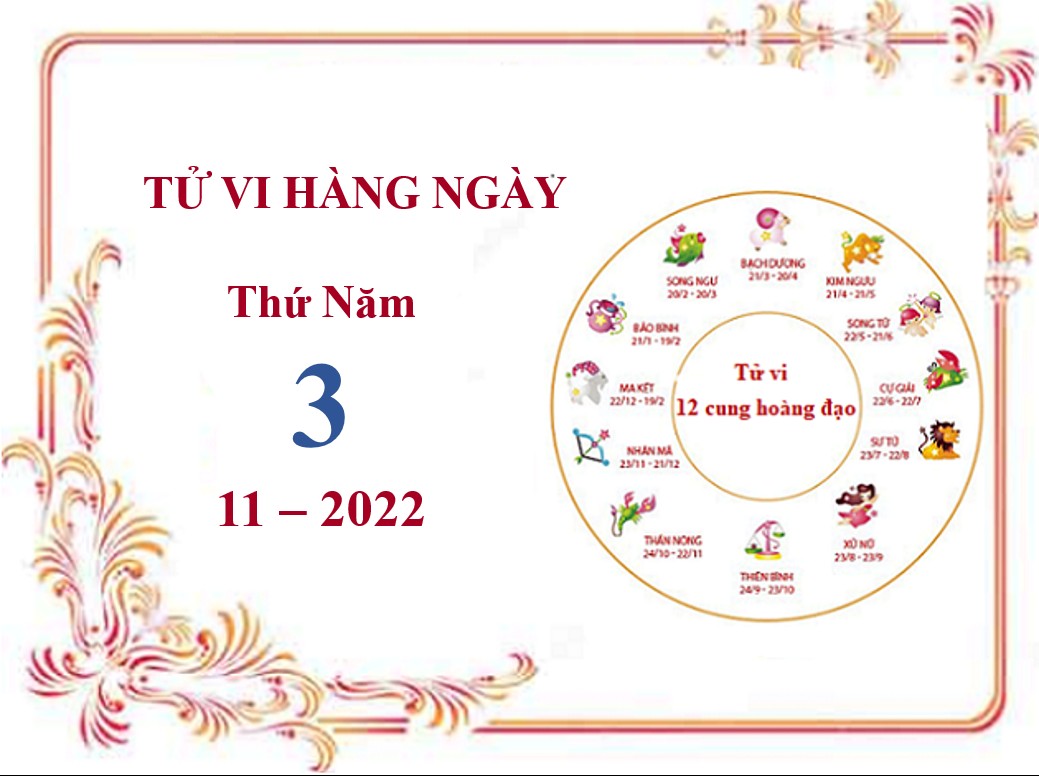 Xem tử vi 12 cung hoàng đạo hôm nay Thứ Năm ngày 3/11/2022: Bạch Dương tài chính cải thiện, Song tử cần chú ý hơn