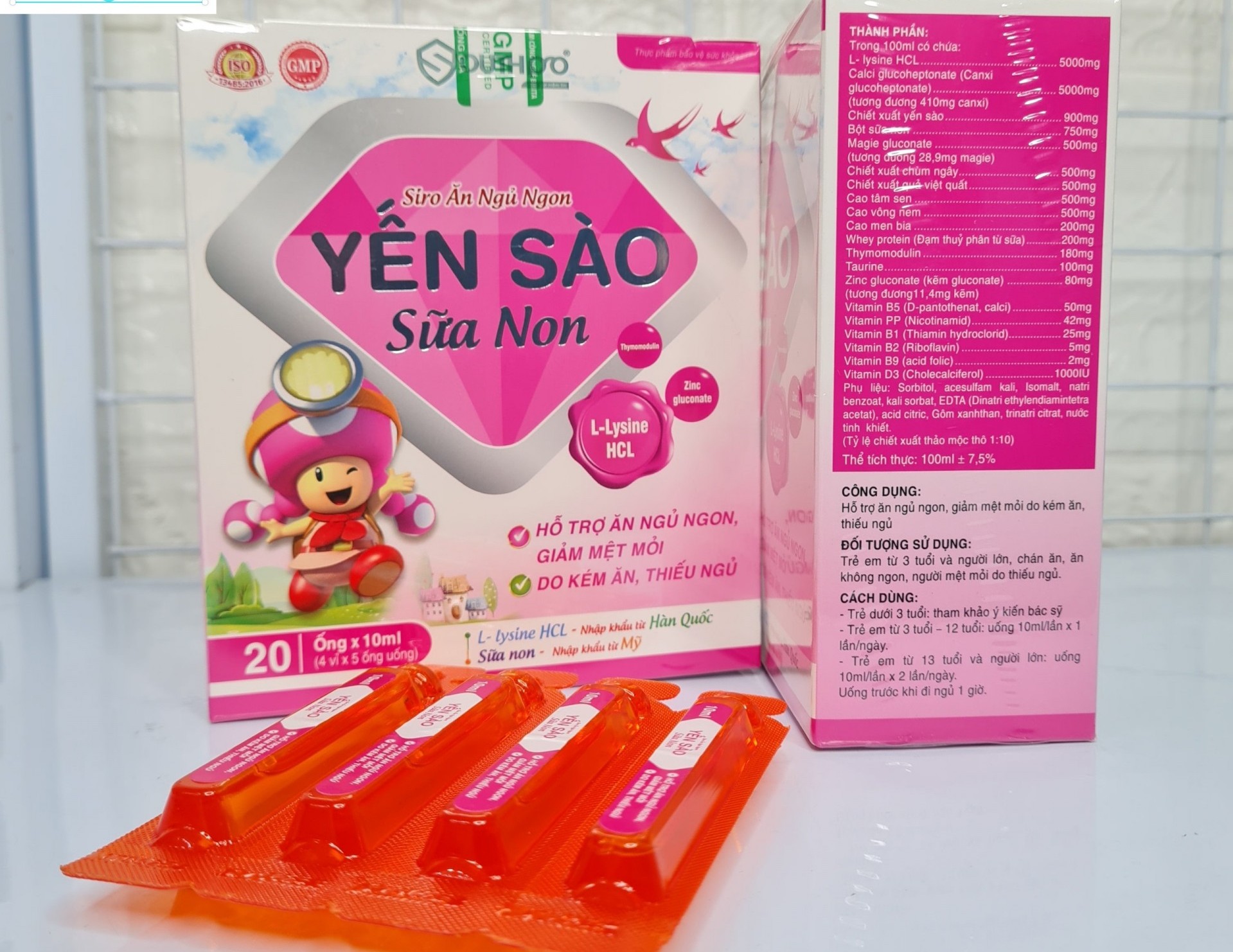 Cẩn trọng khi mua TPBVSK Siro ăn ngủ ngon Yến sào sữa non cho bé