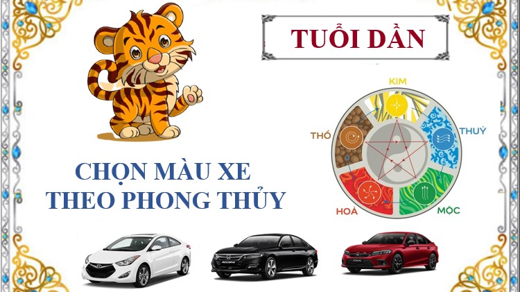 Tuổi Dần mua xe màu gì hợp bản mệnh?