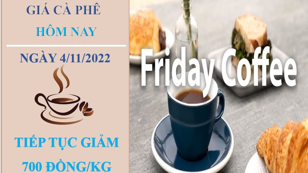Giá cà phê hôm nay 4/11/2022: Gần chạm mốc 40.000 đồng/kg