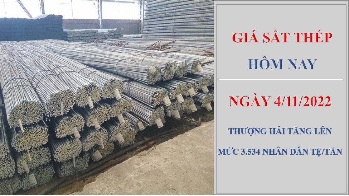 Giá sắt thép hôm nay 4/11/2022: Đảo chiều tăng trên Sàn Thượng Hải