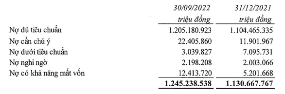 Nhóm nợ 5 (nợ có khả năng mất vốn) ở VietinBank tăng mạnh - Nguồn: BCTC
