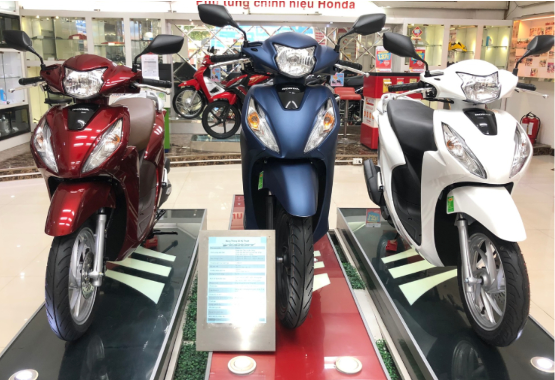 Giá xe máy Honda Vision 2022 đầu tháng 11 “chênh cao ngất ngưởng”