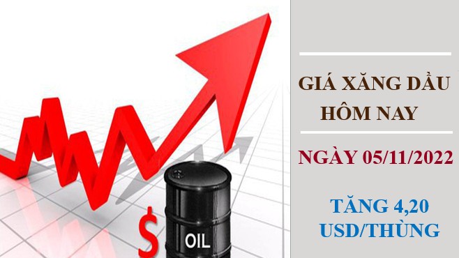 Giá xăng dầu hôm nay 5/11/2022: Dầu thô quay đầu tăng mạnh