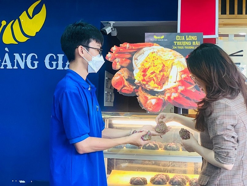 Cua lông Thượng Hải đang có giá trên dưới 1 triệu đồng nhưng vẫn được nhiều người tiêu dùng chọn mua