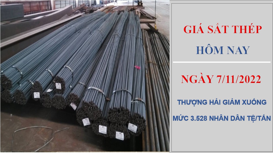 Giá sắt thép hôm nay 7/11/2022: Quay đầu giảm trên Sàn Thượng Hải