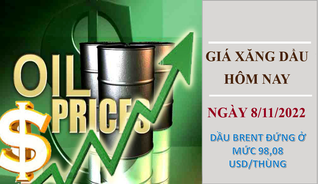 Giá xăng dầu hôm nay 8/11/2022: Giá dầu thô tăng nhẹ