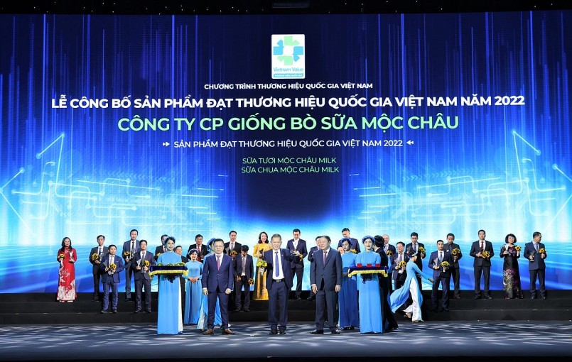  Mộc Châu Milk được vinh danh đạt Thương hiệu quốc gia năm 2022