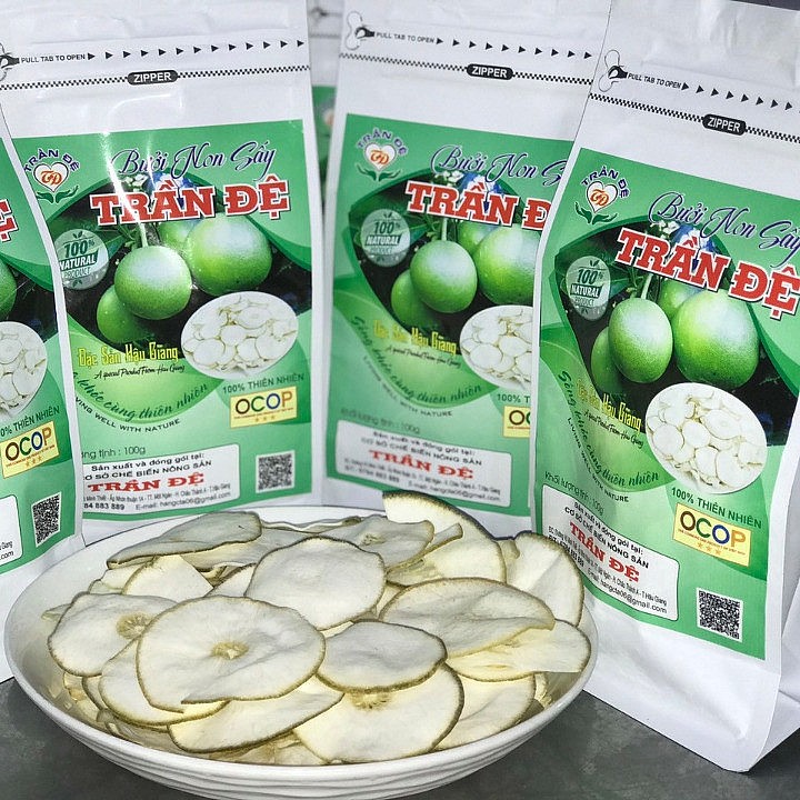 Sản phẩm Bưởi non sấy khô Trần Đệ Sản phẩm Bưởi non sấy khô Trần Đệ