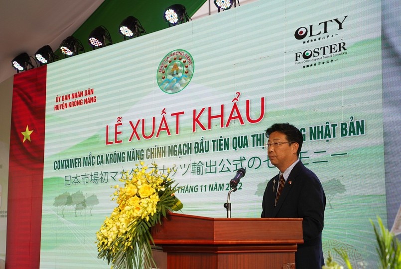 Đại diện doanh nghiệp Nhật Bản phát tại buổi lễ