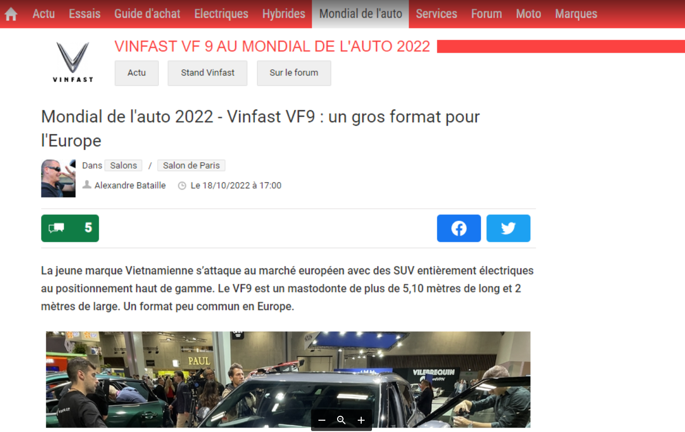 Báo Caradisiac (Pháp) đánh giá cao mẫu SUV cỡ E đến từ Việt Nam - VinFast VF 9. Báo Caradisiac (Pháp) đánh giá cao mẫu SUV cỡ E đến từ Việt Nam - VinFast VF 9.