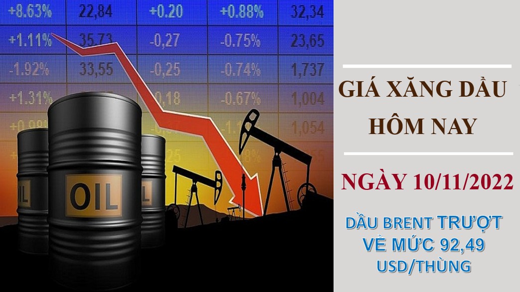 Giá xăng dầu hôm nay 10/11/2022: Dầu thô tiếp tục lao dốc mạnh