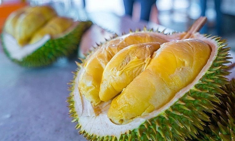 Sầu riêng Musang King bày bán tại thị trường có giá 4,5-6 triệu đồng.