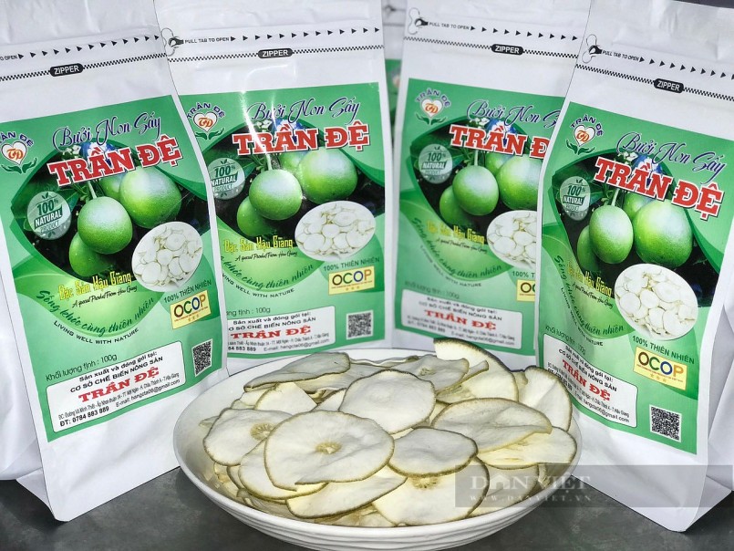 Sản phẩm Bưởi non sấy khô được UBND tỉnh Hậu Giang công nhận đạt chuẩn OCOP 3 sao và là sản phẩm công nghiệp nông thôn tiêu biểu cấp tỉnh năm 2021 Sản phẩm Bưởi non sấy khô được UBND tỉnh Hậu Giang công nhận đạt chuẩn OCOP 3 sao và là sản phẩm công nghiệp nông thôn tiêu biểu cấp tỉnh năm 2021