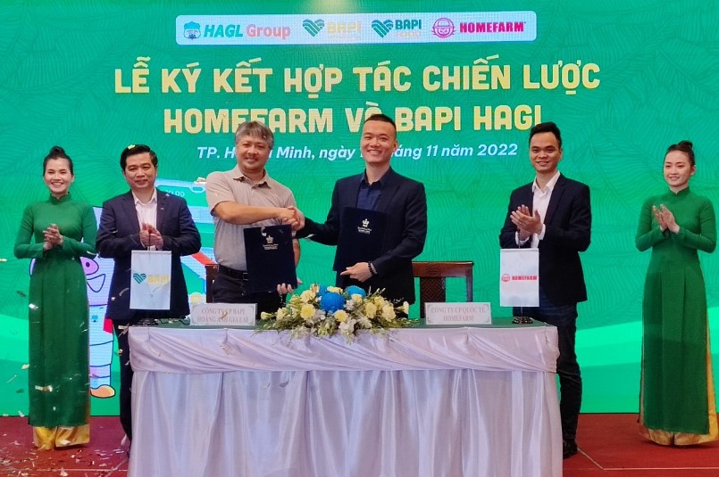 Bapi Hoàng Anh Gia Lai ký hợp tác chiến lược với Home Farm - Ảnh: N.TRÍ Bapi Hoàng Anh Gia Lai ký hợp tác chiến lược với Home Farm - Ảnh: N.TRÍ