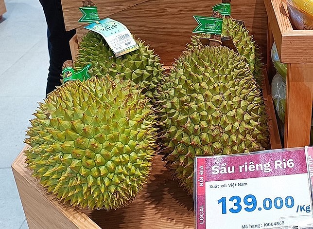 Giá sầu riêng đang tăng cao.