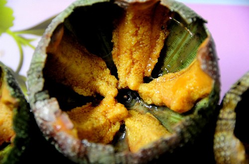 Trứng nhum loại ngon của Việt Nam - trứng nhum vàng có giá chỉ khoảng 200.000 đồng một hộp 200g