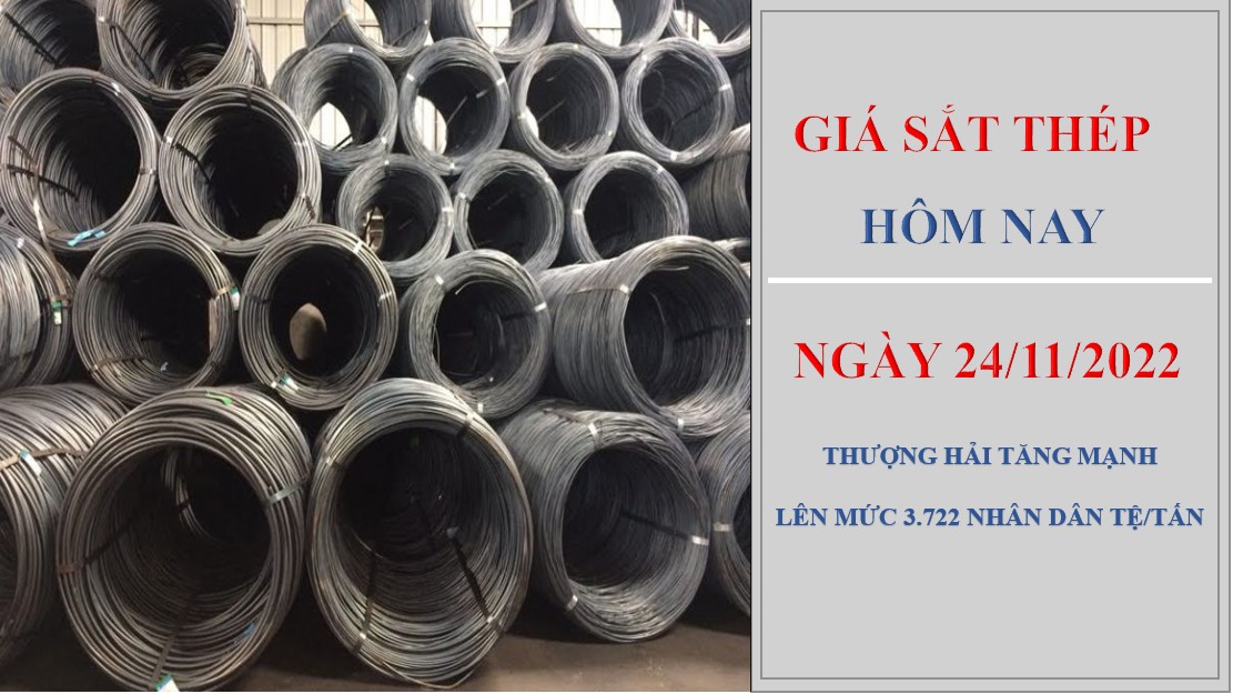 Giá sắt thép hôm nay 24/11/2022: Bật tăng, xuất khẩu thép tăng vọt gần 200%