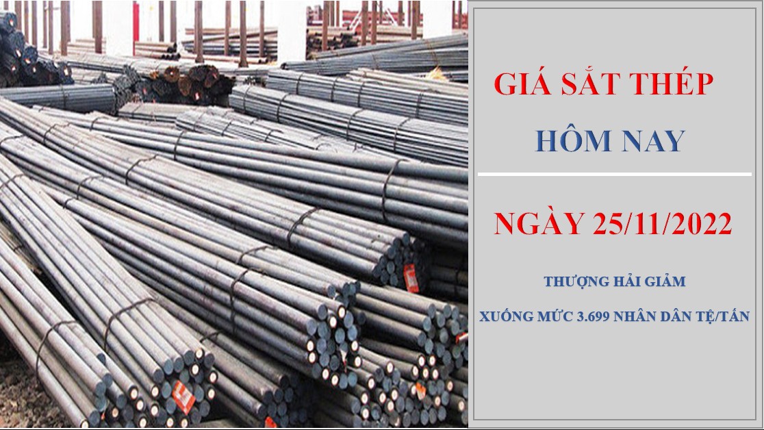 Giá sắt thép hôm nay 25/11/2022: Quay đầu giảm trên Sàn Thượng Hải