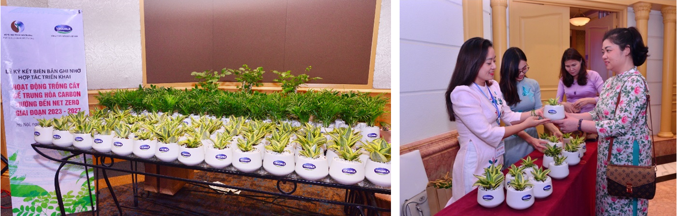 Tại sự kiện, Vinamilk đã gửi tặng những người tham dự cây xanh nhằm lan tỏa tình yêu thiên nhiên và bảo vệ môi trường tới cộng đồng Tại sự kiện, Vinamilk đã gửi tặng những người tham dự cây xanh nhằm lan tỏa tình yêu thiên nhiên và bảo vệ môi trường tới cộng đồng
