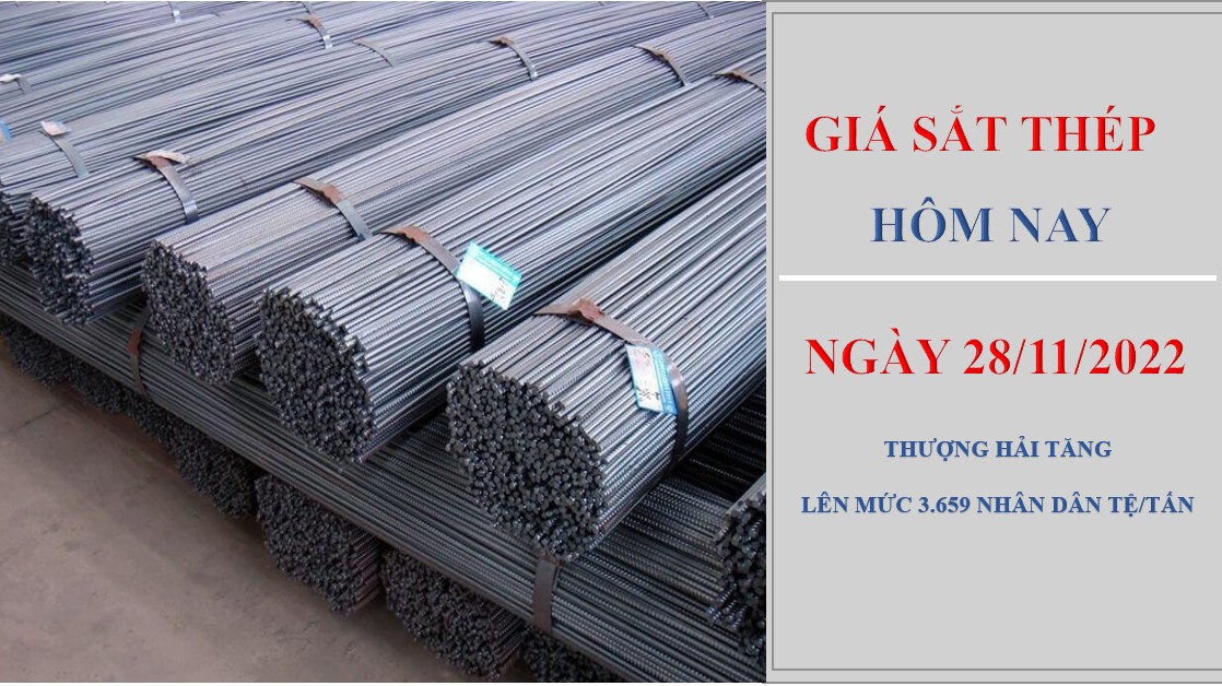 Giá sắt thép hôm nay 28/11/2022: Tăng nhẹ 18 nhân dân tệ trên Sàn Thượng Hải