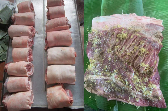 Lạ miệng đặc sản "giải ngấy" làm từ thịt nguyên tảng ở Thái Bình