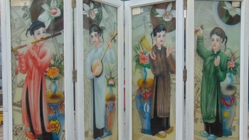 Tác phẩm "Bộ tranh Tố Nữ điêu khắc kính"