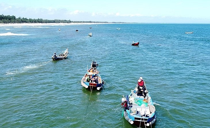 Nụ cười mùa ruốc biển, ra biển hụp lặn kiếm tiền triệu mỗi ngày