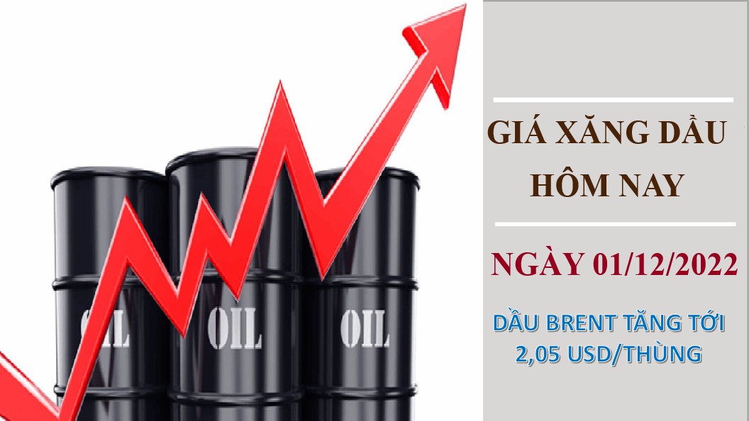 Giá xăng dầu hôm nay 1/12/2022: Giá dầu thô duy trì đà tăng mạnh