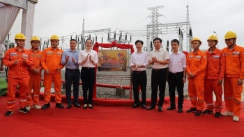 EVNNPC gắn biển Công trình Đường dây Bỉm Sơn – Nga Sơn và TBA 110KV Nga Sơn