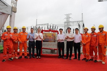 EVNNPC gắn biển Công trình Đường dây Bỉm Sơn – Nga Sơn và TBA 110KV Nga Sơn